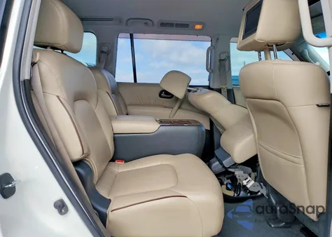 2017 Nissan Armada Platinum z USA, uszkodzony, nr VIN JN8AY2NE4H9701617